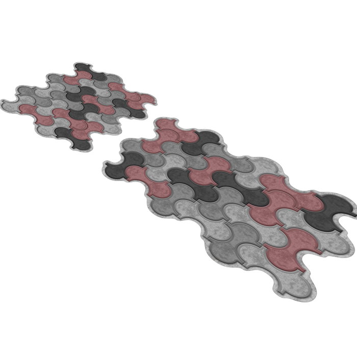 Mijölnir Juego de alfombrillas de baño de 2 piezas en color Polvo